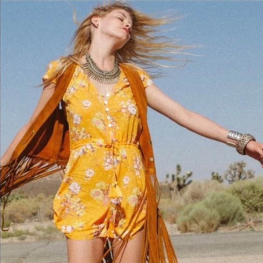 Spell Sundancer romper in saffron